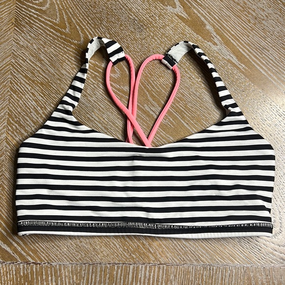 lululemon athletica Other - LULULEMON Black Stripe Sports Bra 4